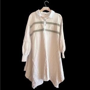 Free people Cream Button-Up Dress